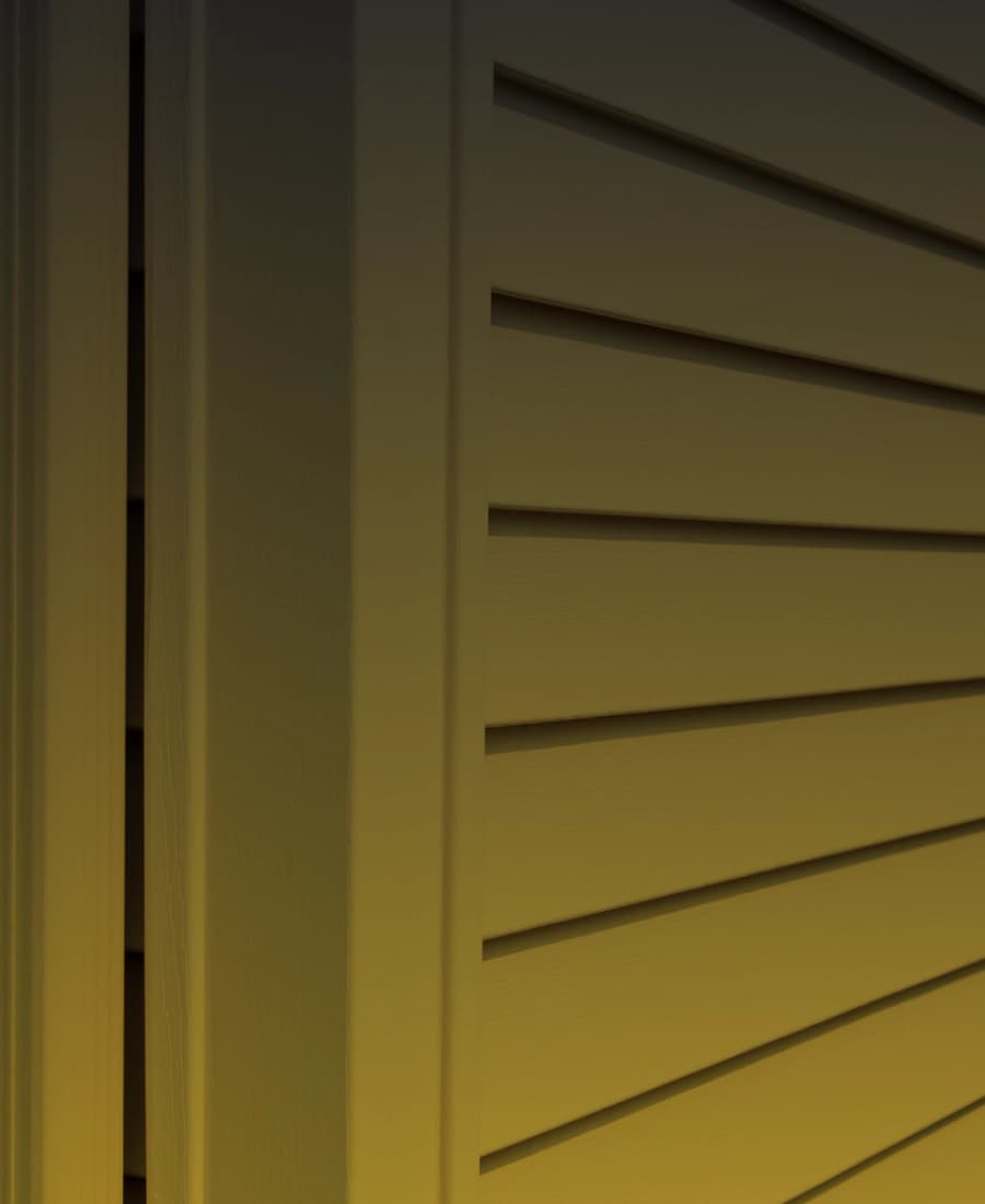 Close view of lap siding