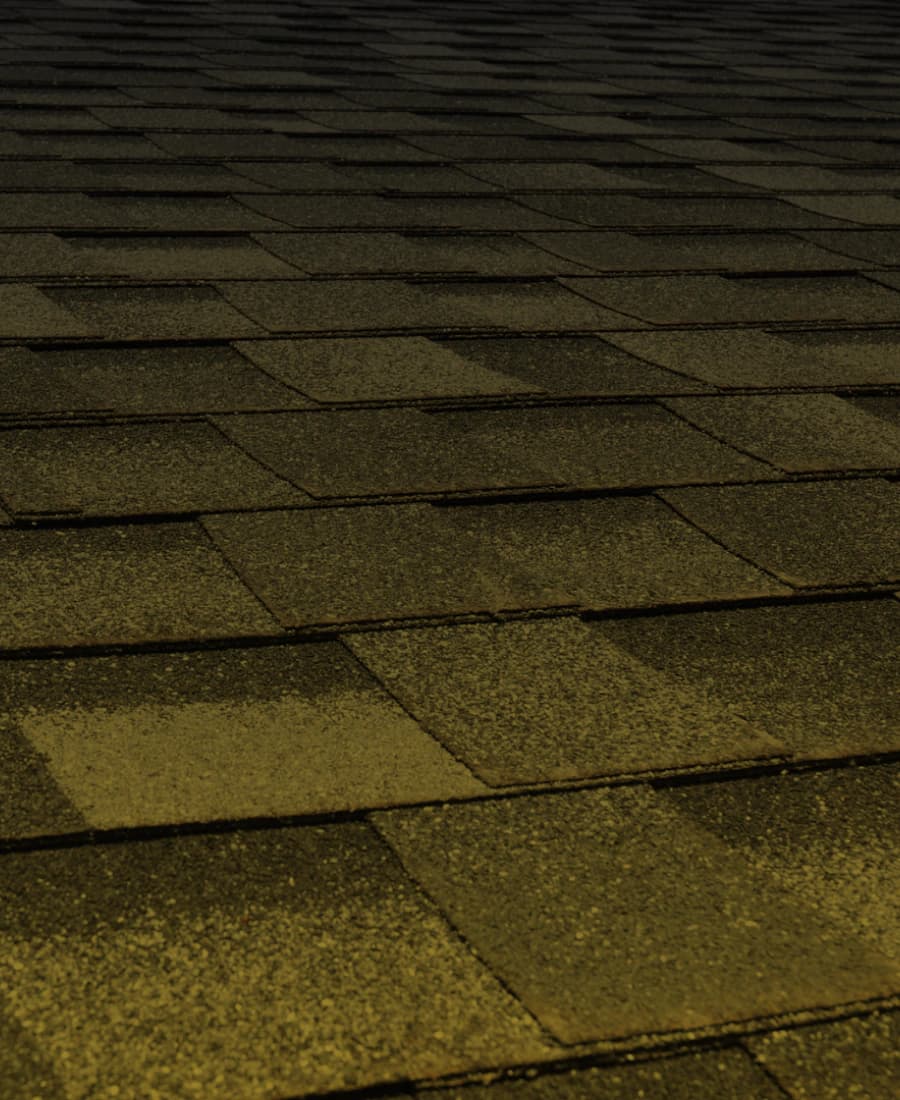 Close view of architectural shingles