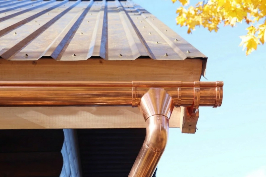 copper gutter